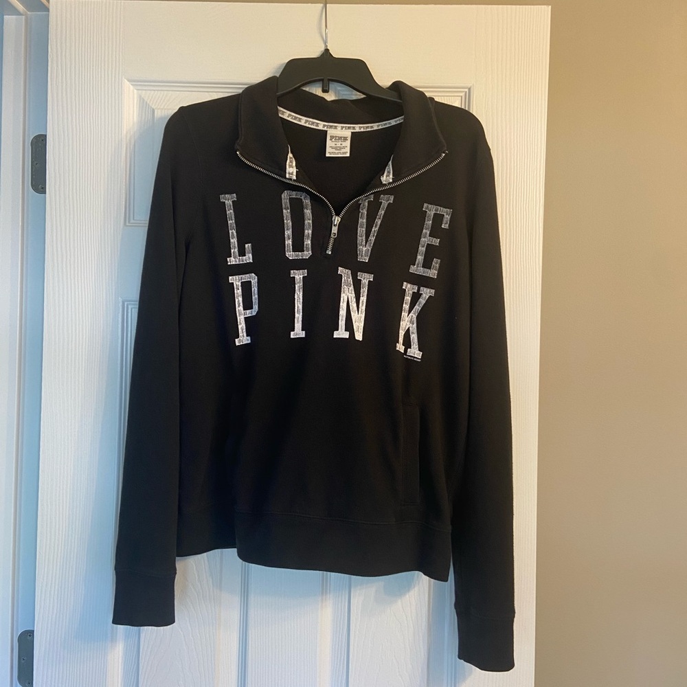 PINK Victoria’s Secret Quarter Zip Pullover Sweater
